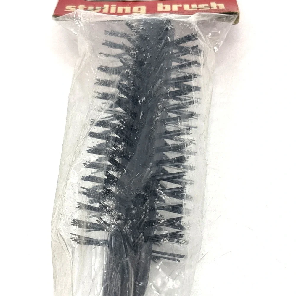 Vintage Full Round 1970s Curling Brush Stiff Bristle Spiral Hairbrush Lot NOS